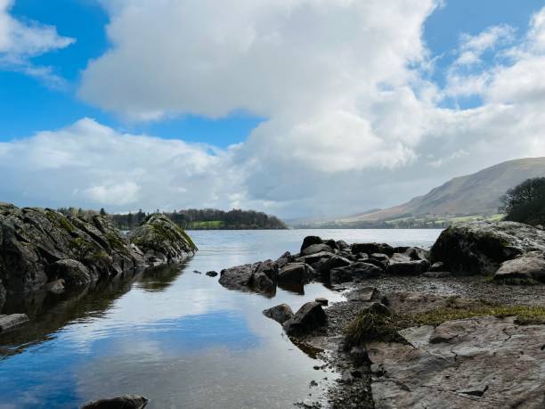 istock View from the side of a lake 1492337656