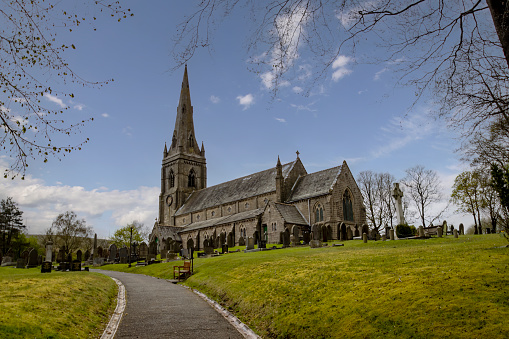 Chesham, Buckinghamshire, England, UK - May 24th 2020: St Mary’s anglican church, Church Street, Chesham