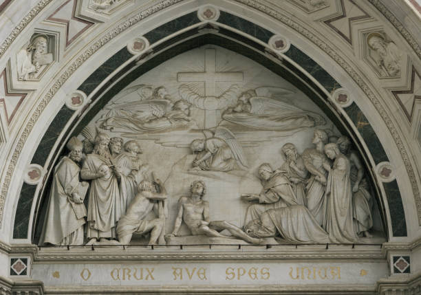 Basilica of Santa Croce architectural details- Florence