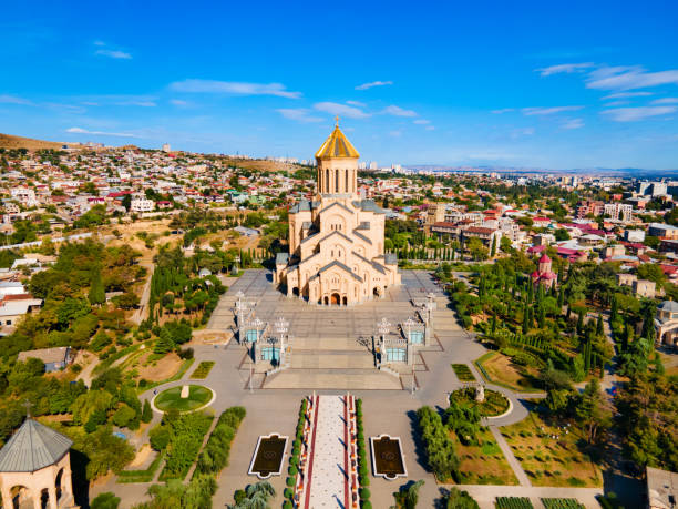 istock Holy Trinity Cathedral in Tbilisi, Georgia 1492346772
