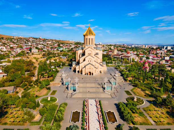 istock Holy Trinity Cathedral in Tbilisi, Georgia 1492346886