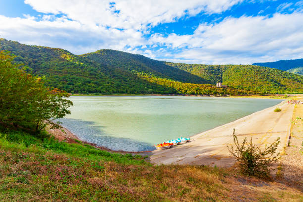 Beauty lake in Kakheti region, Georgia Beauty lake in Kakheti. Kakheti is a region in eastern Georgia with Telavi as its capital. kakheti georgia stock pictures, royalty-free photos & images