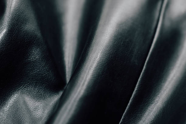istock Black texture eco soft leather, fashionable jacket 1492350512