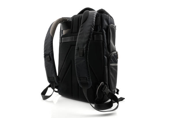 istock Black fashionable  Backpack isolated on white background. 1492357908