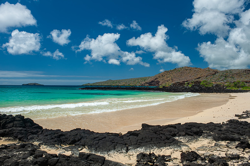 Tropical exotic beach in Haena, Kauai Island, Hawaii, USA