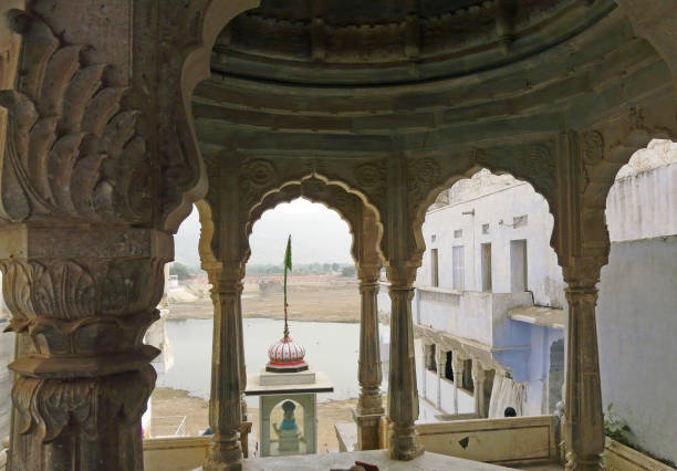 View of a ghat in Pushkar, Rajasthan - India