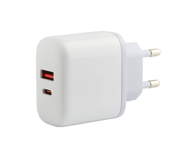 istock Universal smartphone charger with a connector type c and USB 1492363707