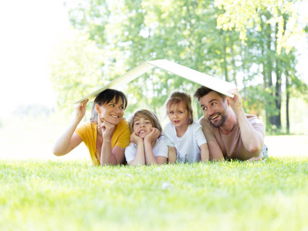 Housing for young families stock photo