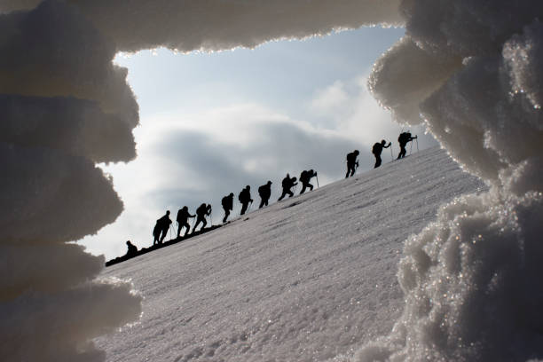istock activity for hiking and summit in mystical snowy mountains 1492379027