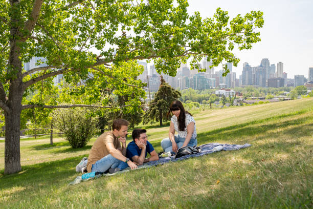 istock Friends hanging out in the park 1492380751