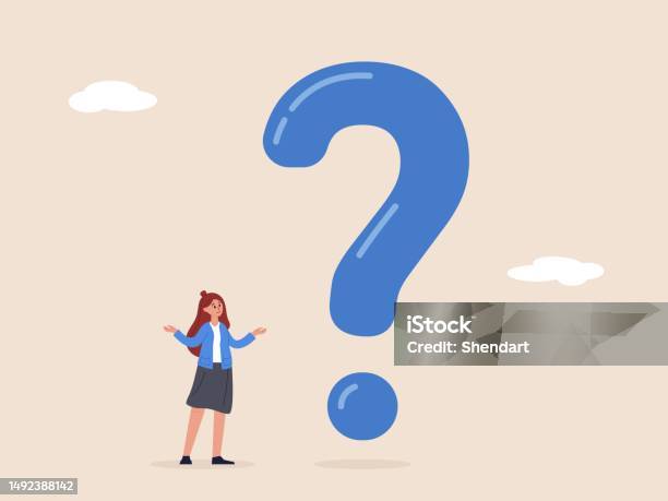 Big Question Mark Concept Big Problem To Solve Or Finding Solution ...