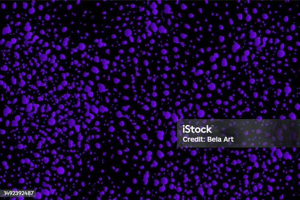 Chel Abstract Red Spots On Black Background Stock Illustration - Download Image Now ...