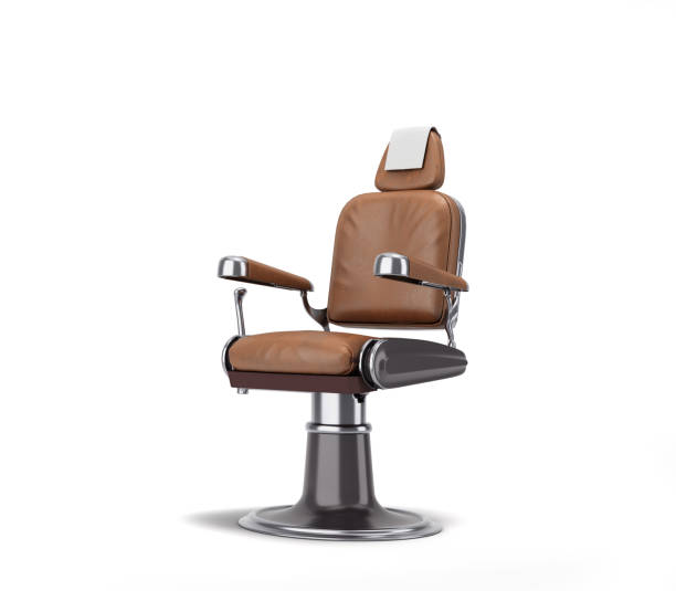 istock leather barber chair with chrome inserts perspectiva view 3d render on white background 1492406448