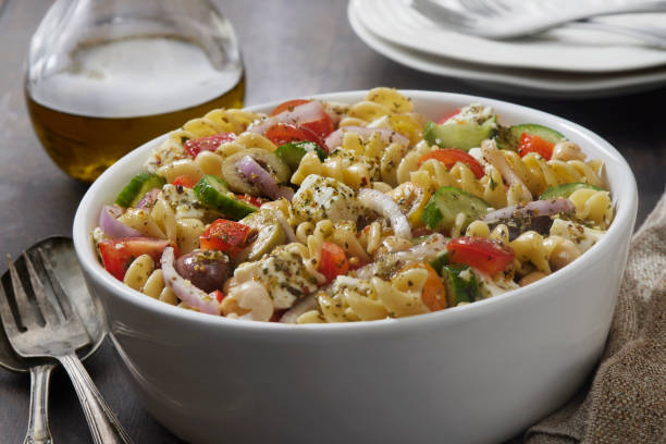 istock Greek Pasta Salad with Rotini 1492409147