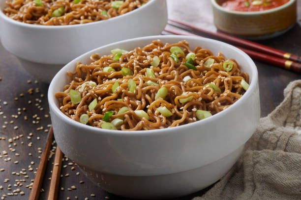 istock Garlic, Soy and Sesame Noodles 1492409250