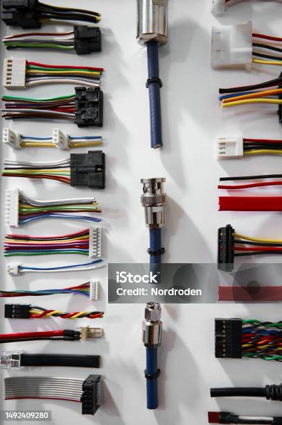 Connector Pattern Chart Pattern With Different Types Plugs And Connectors On White Stock Photo ...