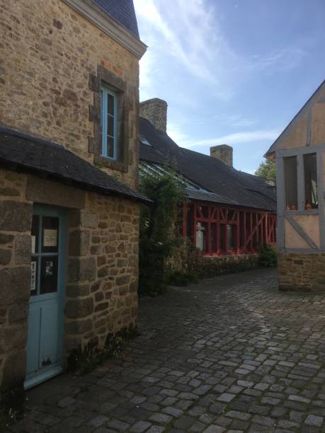 istock A small old street, with pavements in Pont Scorff, Brittany 1492416638
