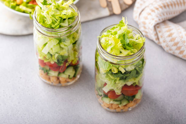 istock Salad in a jar with vegetables and chickpeas 1492419071