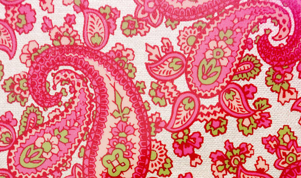 istock Detail of pink paisley pattern 1492422132