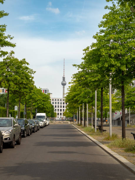 istock TV tower Alexanderplatz, behind the branches of trees, Berlin, Germany. 1492424597