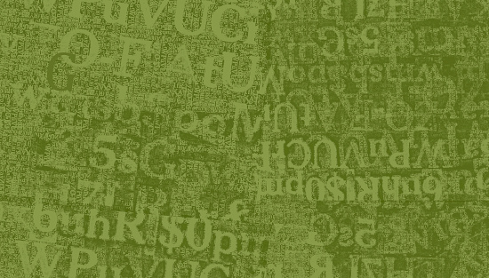 Abstract Alphabet Letters Background in Olive Green