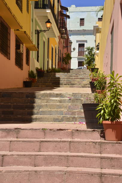 istock Quaint Alleyway With Steps And Colorful Buildings 1492439532