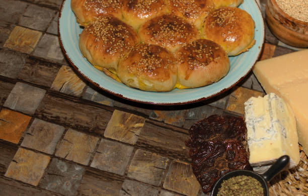 istock Close up of Traditional Danube bread salty 1492442706