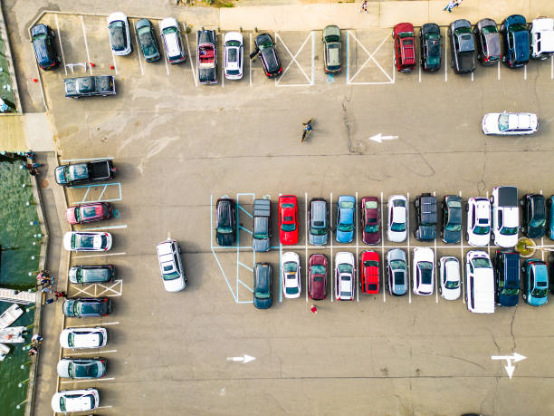 istock Parking Lot with cars 1492447340