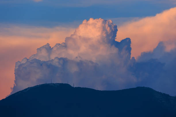 Albania. Dajti Mountain dramatic sky