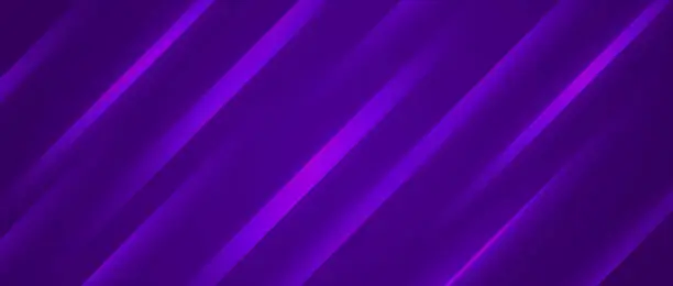 Vector illustration of Abstract dark purple background with diagonal lines. Violet texture with smooth gradient stripes. Modern template for banner, presentation, flyer, poster, brochure, magazine. Vector backdrop