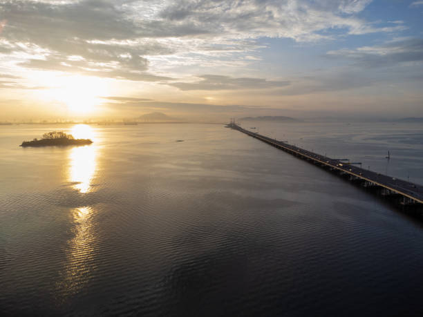 istock Sun rising on the Penang Bridge. 1492469928