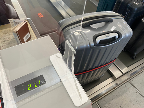 Prepare to weight your luggage before boarding the plane.