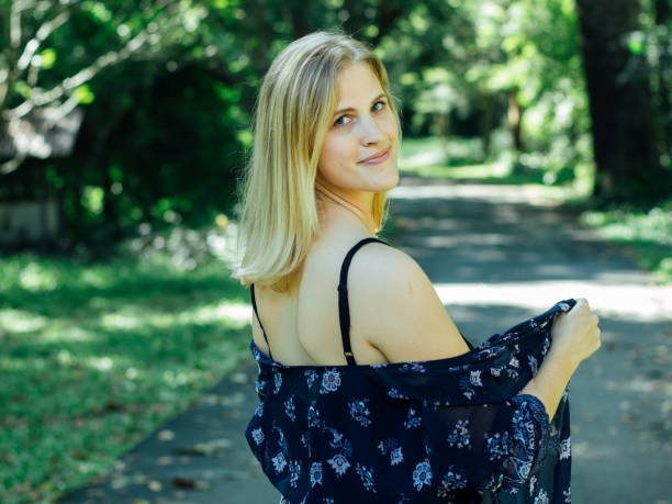 cute feminine  blond girl