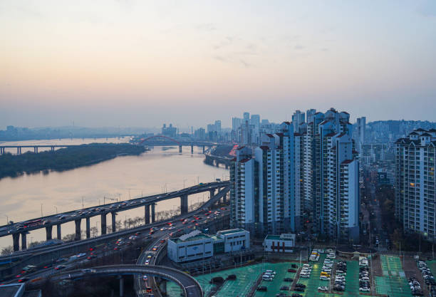 istock Apartment Landscape in Seoul, Korea 1492481556