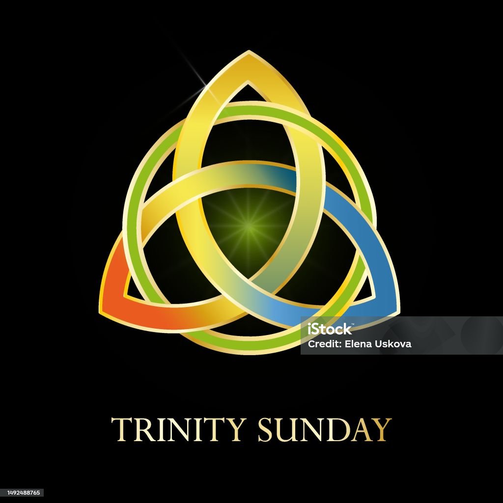 Trinity Abstract Vector Illustration Of A Logo For Trinity Sunday Stock Illustration ...
