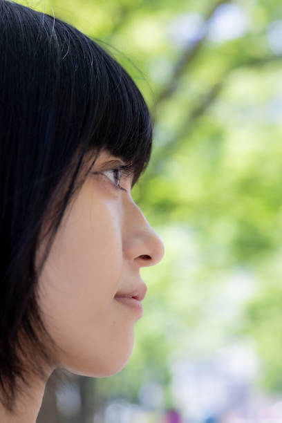istock Side view of woman in nature 1492505452