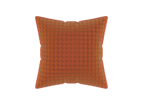 Red Pillow On White Background
