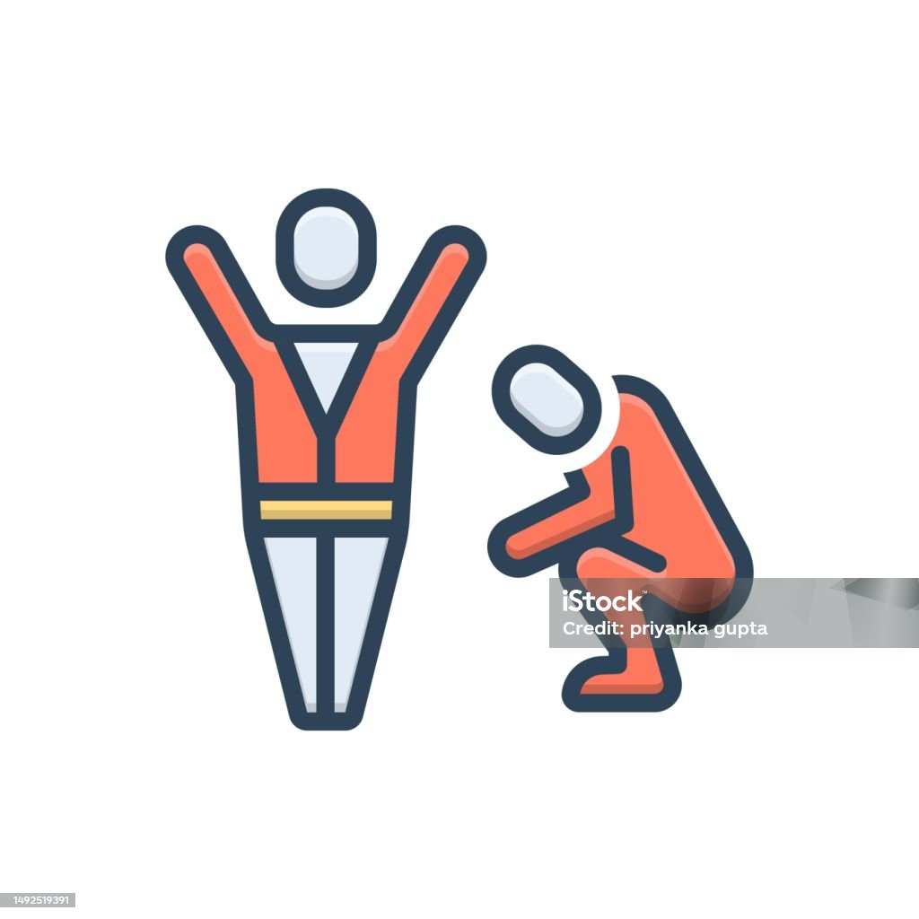 Derrotar Vector Defeat Conquer Stock Illustration - Download Image Now - Conquering ...