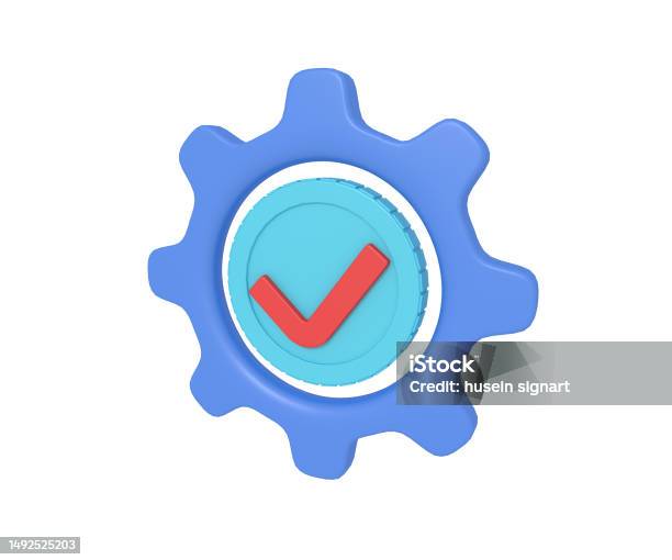 Setting On Success Checklist Sign Stock Photo - Download Image Now ...