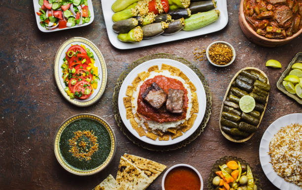 istock Assorted of Egyptian Traditional Dishes 1492531134