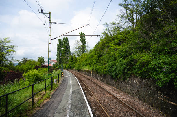 istock Railroad track  in europe 1492533902