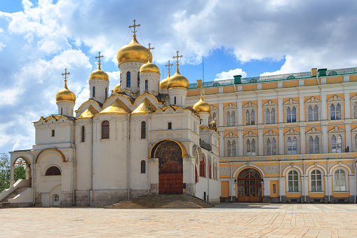 Cathedral of the Annunciation in Moscow Kremlin, completed in1489.