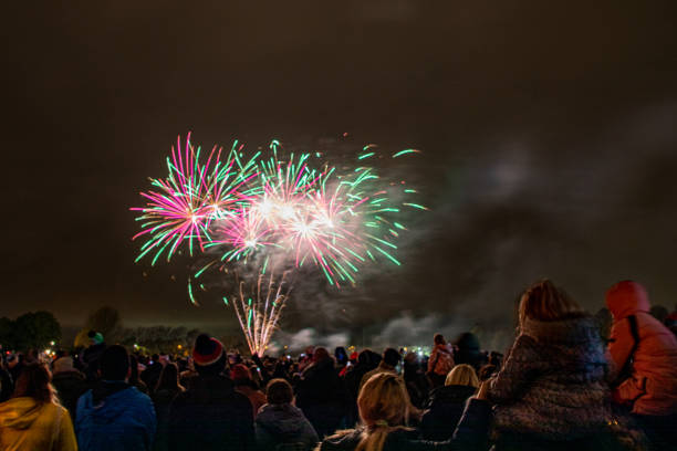 istock Crowds Watching The Annual Bicester Round Table Fireworks Display 1492539435