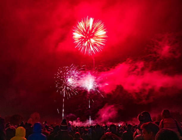 istock Crowds Watching The Annual Bicester Round Table Fireworks Display 1492539576