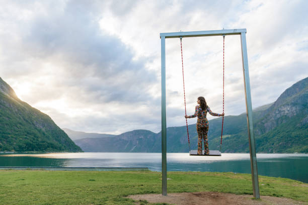 istock Woman on the swing in Norway 1492541903