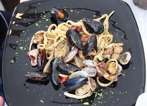 Pasta Toscana Pici with seafood