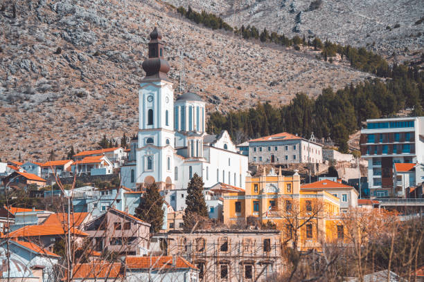 The religious architecture in rural European cities is stunning. The religious architecture in rural European cities is stunning. mostar stock pictures, royalty-free photos & images