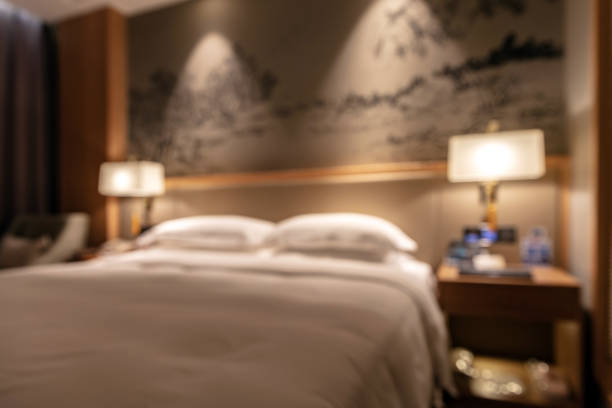 3D rendering of a resort room interior