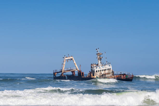 istock Wrecked trawler off the skeleton coast 1492552458