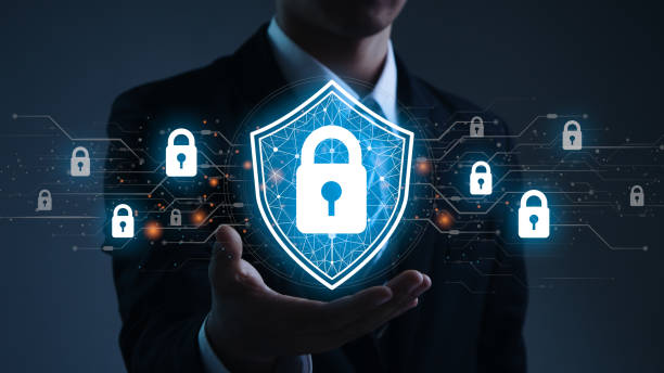 istock Cyber security concept.Businessman protects personal and corporate data.Internet network security and data protection. 1492557817